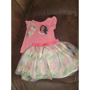 Disney princess moana top and skirt size 2t